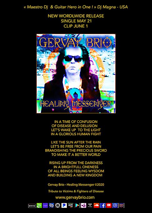 GERVAY BRIO ” HEALING MESSENGER ” NEW SINGLE TRIBUTE TO VICTIMS & FIGHTERS OF DISEASE featured image